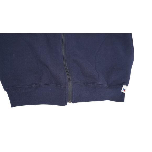 Vintage Russell Athletic USA Navy Zip Fleece Vest Size - Picture 10 of 12